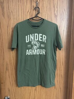 Under Armour Olive Green Short Sleeve Logo Tee